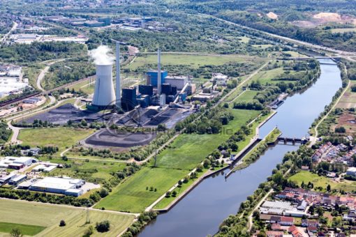 VSE Kraftwerk Ensdorf, Nähe Saarlouis, Saarland - Bildtankstelle.de - Bilddatenbank für Foto-Motive aus SAAR-LOR-LUX