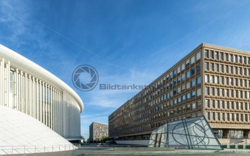 Schuman Gebäude und Philharmonie Luxembourg - Bildtankstelle.de