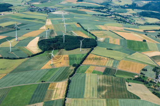 Luftbild von Feldern im  Kreis Merzig-Wadern, Saarland, Deutschl - Bildtankstelle.de
