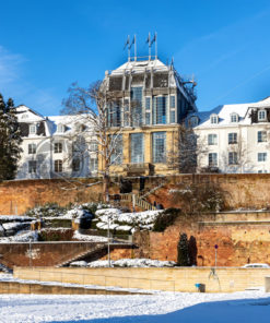 Saarbrücker Schloss im Winter - Bildtankstelle.de
